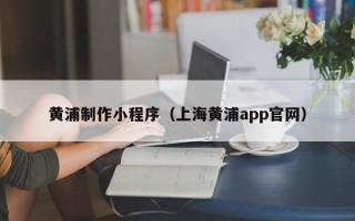 盐城黄浦制作小程序（上海黄浦app官网）