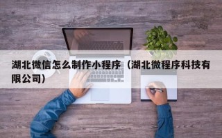 盐城湖北微信怎么制作小程序（湖北微程序科技有限公司）